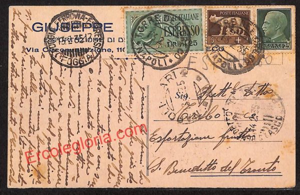 ah3697 - STORIA POSTALE - Napoli Città