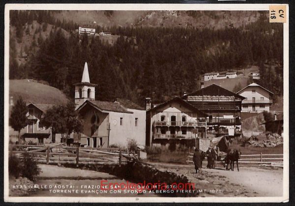 ad9872 - CARTOLINA  D'EPOCA - Aosta Città - Torrente Evancon  1935