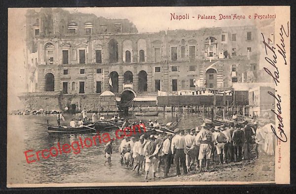 ah3703 - CARTOLINA D'EPOCA - Napoli Città - Palazzo Donn' Anna