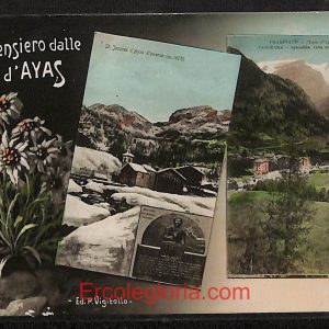 ad9875 - CARTOLINA  D'EPOCA - Aosta Città - Panorama