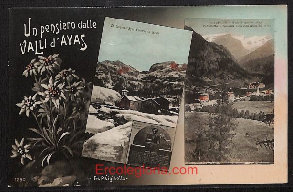 ad9882 - CARTOLINA  D'EPOCA - Aosta Città - Panorama