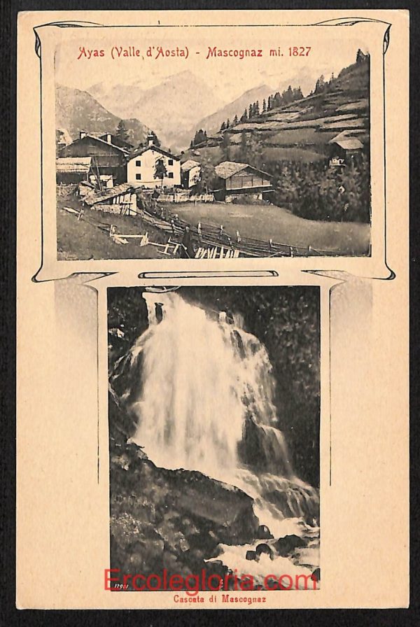 ad9884 - CARTOLINA  D'EPOCA - Aosta Città - Cascina di Mascognaz
