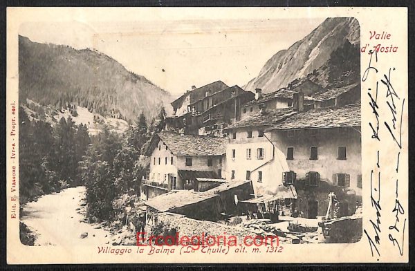 ad9885 - CARTOLINA  D'EPOCA - Aosta Città - Villaggio la Balma