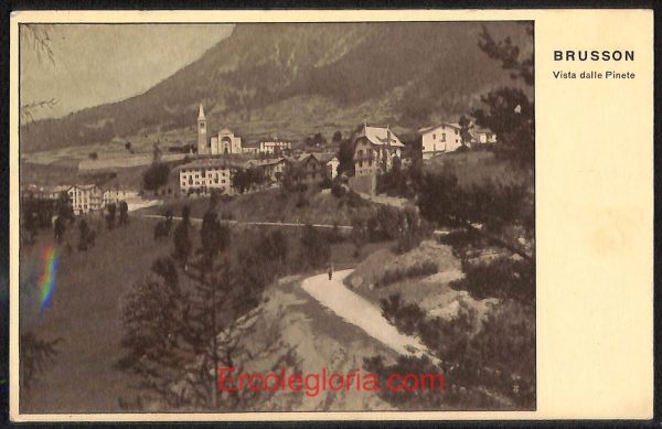 ad9889 - CARTOLINA  D'EPOCA - Aosta Provincia - Brusson