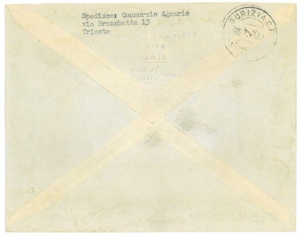 P2652 - ITALIA AMG-VG , BELLA LETTERA PER GORIZIA, IN TARIFFA DI L 6,00 - immagine 2
