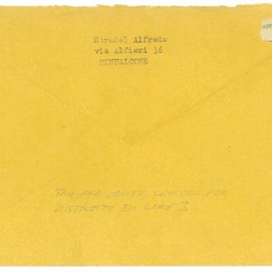 P2653 - ITALIA AMG-VG , LETTERA DA MONFALCONE PER DISTRETTO IN TARIFFA ESATTA.