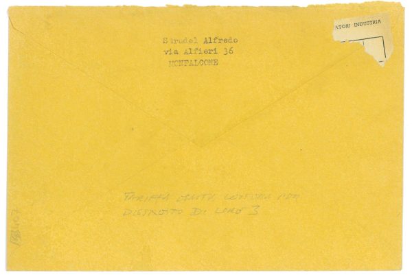P2653 - ITALIA AMG-VG , LETTERA DA MONFALCONE PER DISTRETTO IN TARIFFA ESATTA.