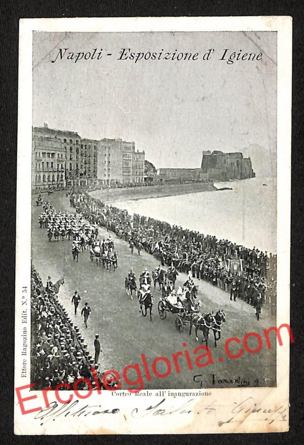ah3706 - CARTOLINA D'EPOCA - Napoli Città - Esposizione d' Igiene