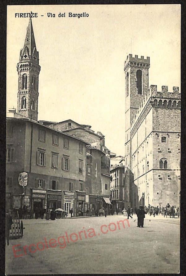 ae6552 - CARTOLINA D'EPOCA - Firenze Città - Via del Bargello