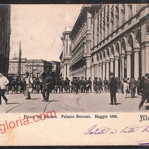 ag9136 - CARTOLINA D'EPOCA - Milano Città - Piazza del Duomo