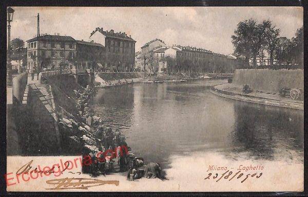 ag9137 - CARTOLINA D'EPOCA - Milano Città - Larghetto