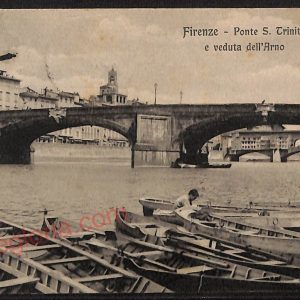 ae6557 - CARTOLINA D'EPOCA - Firenze Città - Ponte S. Trinità  1911