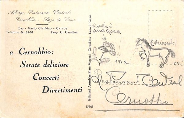 ab6242 - CARTOLINA  D'EPOCA - Como Provincia : CERNOBBIO - immagine 2