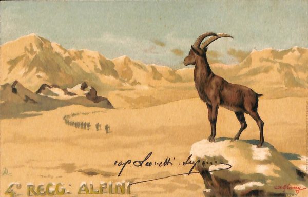 ac6950 - CARTOLINA D'EPOCA - REGGIMENTALI  -  Alpini