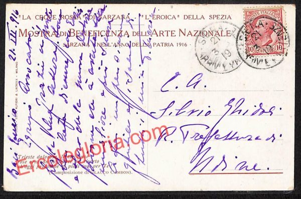 ag5680 - CARTOLINA D'EPOCA - La Spezia Provincia - Sarzana  1919 - immagine 2