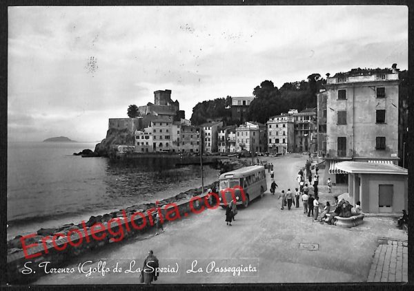 ag5682 - CARTOLINA D'EPOCA - La Spezia Provincia - San Terenzo  1958