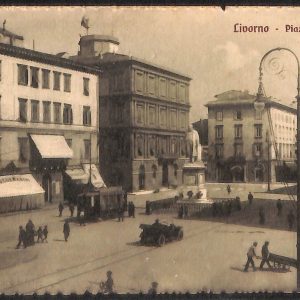 ac7434 - CARTOLINA D'EPOCA - Livorno Città - Piazza Cavour