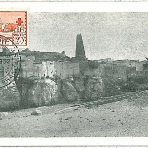 38786  - ALGERIA  - Postal History - MAXIMUM CARD 1952 Architecture RED CROSS