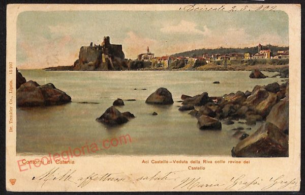 ae4763 - CARTOLINA D'EPOCA - Catania Città - Panorama  1902