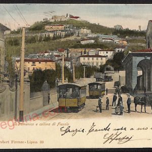 ae6562 - CARTOLINA D'EPOCA - Firenze Città - S. Domenico e collina di Fiesole