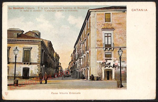 ae4772 - CARTOLINA D'EPOCA - Catania Città - Corso Vittorio Emanuele