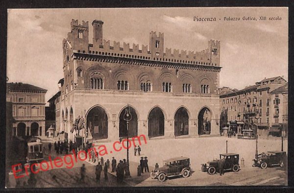 ah7503 - CARTOLINA D'EPOCA - Piacenza Città - Palazzo Gotico