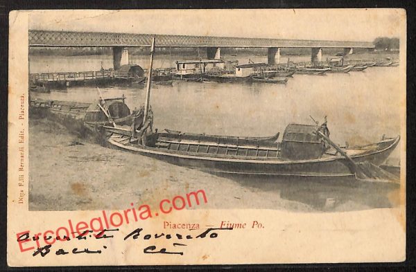 ah7506 - CARTOLINA D'EPOCA - Piacenza Città - Fiume Po
