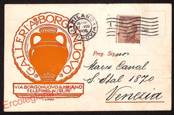 ag9148 - CARTOLINA D'EPOCA - Milano Città - Galleria Borgonuovo