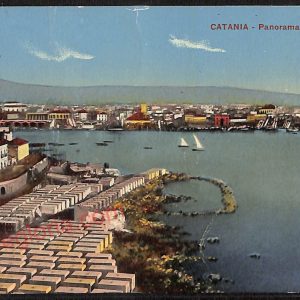ae4779 - CARTOLINA D'EPOCA - Catania Città - Panorama  1916