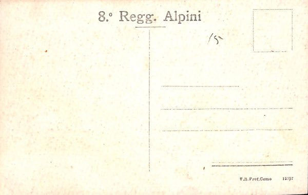 ac6980 - CARTOLINA D'EPOCA - REGGIMENTALI  - Alpini - immagine 2