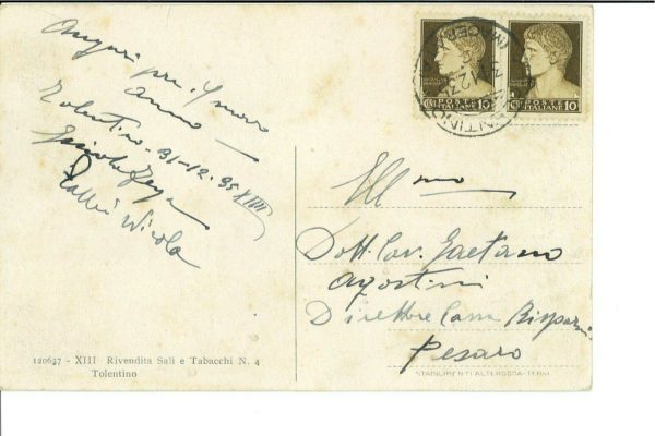 85610  - CARTOLINA d'Epoca: MACERATA provincia -  TOLENTINO  1935 - immagine 2