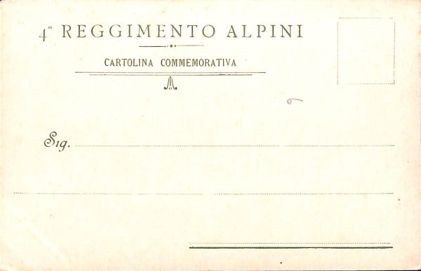 ac6989 - CARTOLINA D'EPOCA - REGGIMENTALI  - Alpini - immagine 2