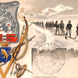 ac6990 - CARTOLINA D'EPOCA - REGGIMENTALI  - Alpini