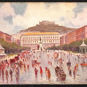 ah3619 - CARTOLINA D'EPOCA - Napoli Città - Piazza Municipio