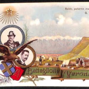ac6994 - CARTOLINA D'EPOCA - REGGIMENTALI  - Alpini   Battaglione Verona
