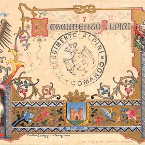 ac6995 - CARTOLINA D'EPOCA - REGGIMENTALI  - Alpini