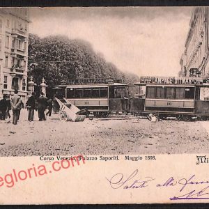 ag9152 - CARTOLINA D'EPOCA - Milano Città - PalazzoSaporiti - Moti di Milano