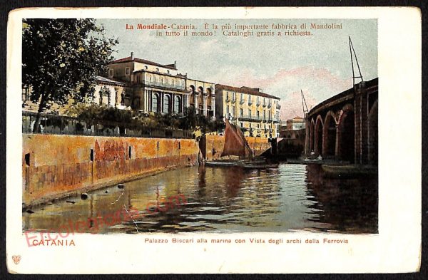 ae4794 - CARTOLINA D'EPOCA - Catania Città - Palazzo Biscari