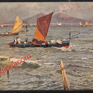 ah3623 - CARTOLINA D'EPOCA - Napoli Città - Il Vesuvio da mare