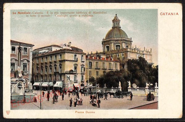 ae4795 - CARTOLINA D'EPOCA - Catania Città - Piazza Duomo