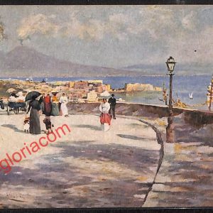 ah3624 - CARTOLINA D'EPOCA - Napoli Città - Panorama da Via Tasso