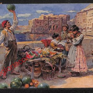 ah3630 - CARTOLINA D'EPOCA - Napoli Città - Venditore Napoletano