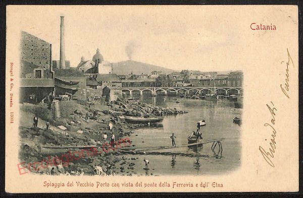 ae4799 - CARTOLINA D'EPOCA - Catania Città - Panorama  1902