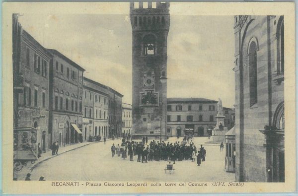 85633  - CARTOLINA d'Epoca: MACERATA provincia -  RECANATI  1927