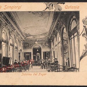ae4800 - CARTOLINA D'EPOCA - Catania Città - Interno del Toyer  1902
