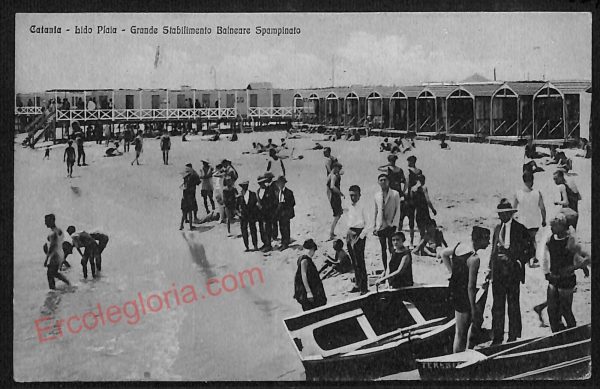ae4806 - CARTOLINA D'EPOCA - Catania Città - Lido Plaia