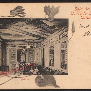 ae4808 - CARTOLINA D'EPOCA - Catania Città - Sala del Caffè Concerto Sangiorgi