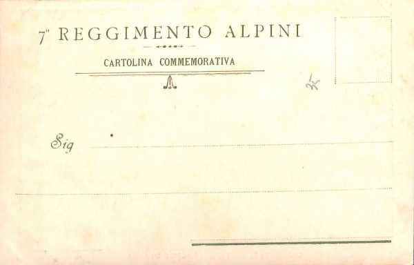 ac7030 - CARTOLINA D'EPOCA - REGGIMENTALI  - Alpini - immagine 2