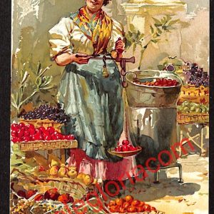 ah3634 - CARTOLINA D'EPOCA - Napoli Città - Venditrice di frutta