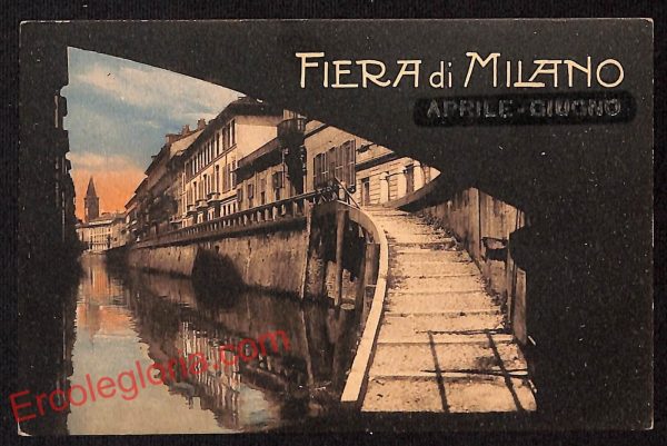 ag9165 - CARTOLINA D'EPOCA - Fiera di Milano - Naviglio Fatebenefratelli